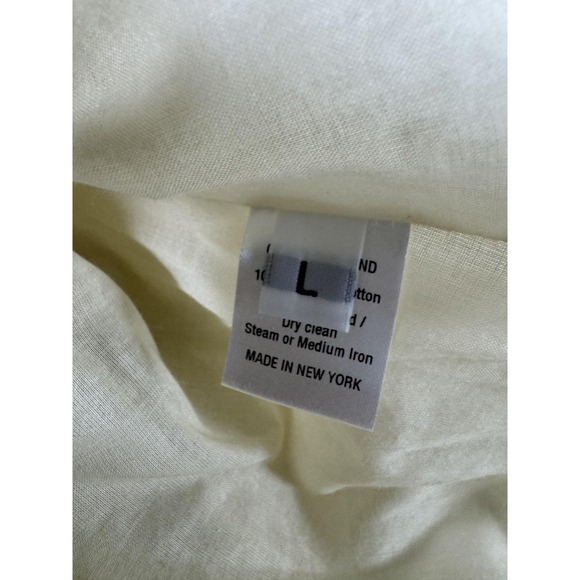 Of Her Own Kind Dress Womens Large Claudette Organic Cotton Lace Hem Midi - Picture 4 of 8